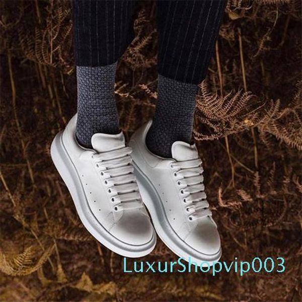 

with box] 2020sale new west brands men women designer shoes fashion leather low-sneakers womens speed runners trainers white flat shoes, Black