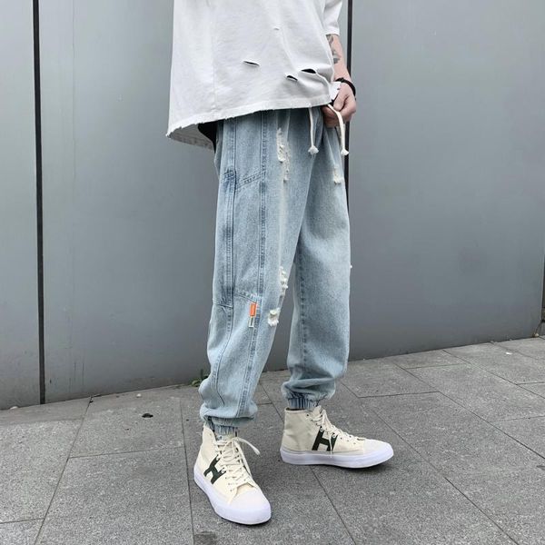 

2020 ление мђжкие Ѭей slim fit ђзкие овеѬи джин клаиекий ил вело, Blue