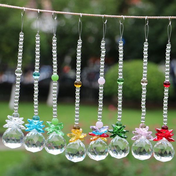 Crystal Suncatcher with Metal Animals Handmade Glass Pendant Hanging Ornament