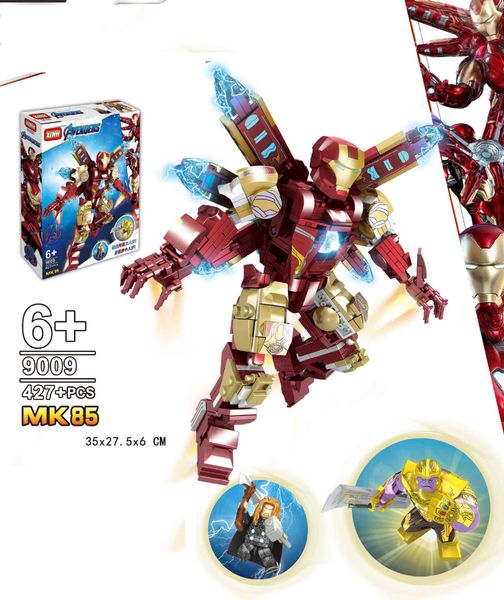 

427 шт. дети строительные блоки детская головоломка строительные блоки подарочная коробка setiron человек diy игрушки детские подарки подарк