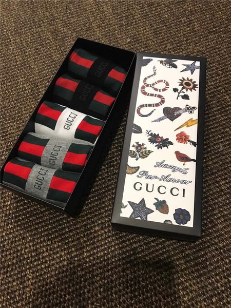 

g8 gucci men gift long socks luxury brand designer fashion cotton socks streetwear kanye west hip hop harajuku thick new 2019, Black