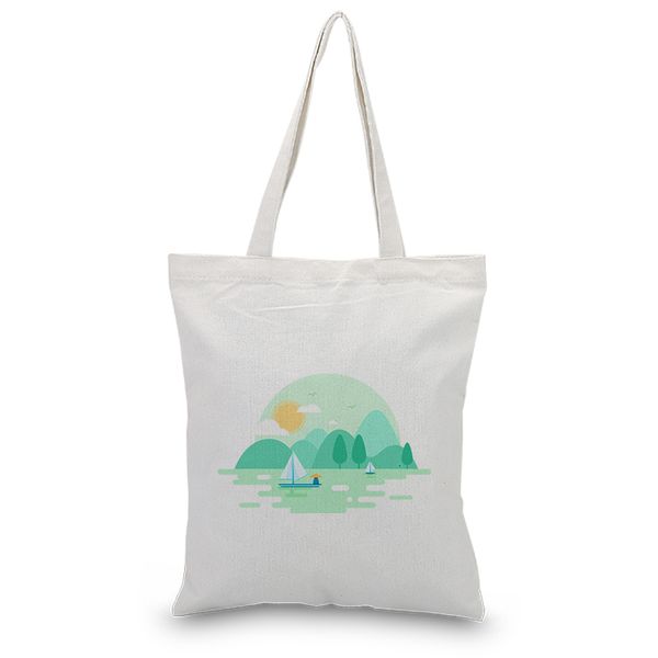 

ink draw canvas tote bag custom print logo daily use diy eco ecologicas reusable shopping bag recycle