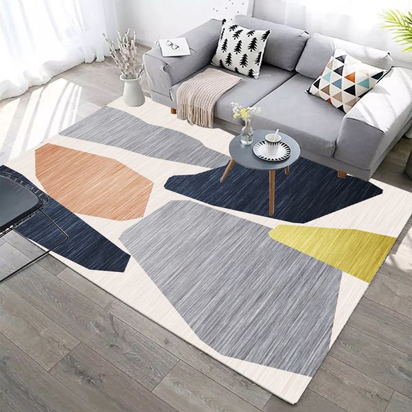 

kitchen mat non-slip nordic modren simple living room carpet washable irregular geometry pattern carpet bedroom rug hallway
