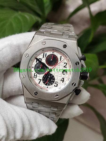 

продажи роскошная сложите часы 0ffshorepanda 42мм 26170st.00.1000st.01 часы кварцевые мужские часы хронограф лучшие качества из нержавеющей, Slivery;brown