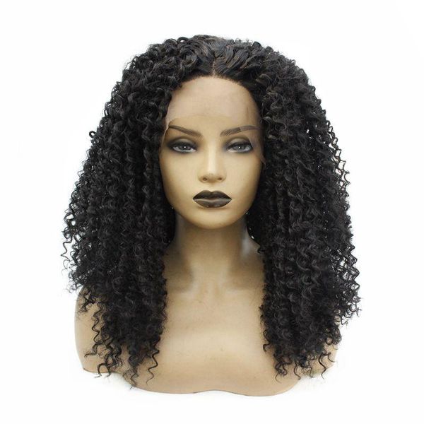 Natural Hairline 180 High Density Middle Part Kinky Curly