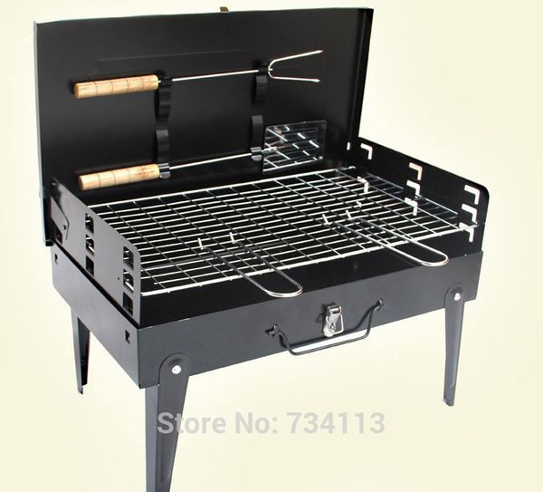 

bbq portable folding charcoal bbq grill for 3 - 5 person outdoor camping barbecue roasting picnic family party grill