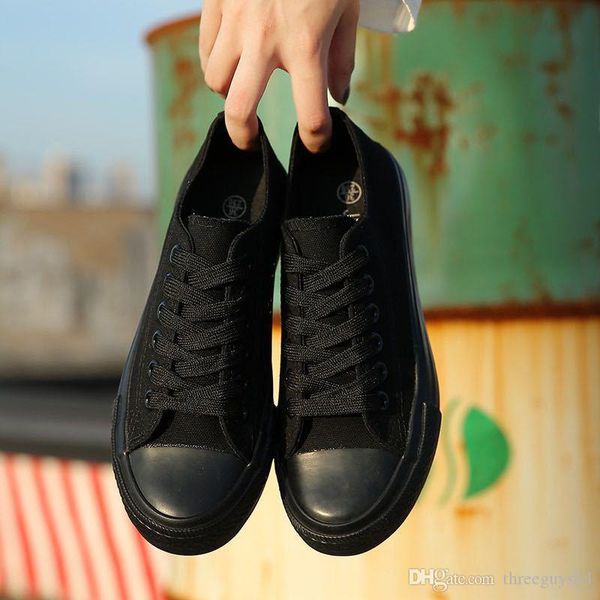 

te18 man spring casual shoes breathable light men lace-up new women's leather shoes wild personality shoes fashion big size 39-46, Black