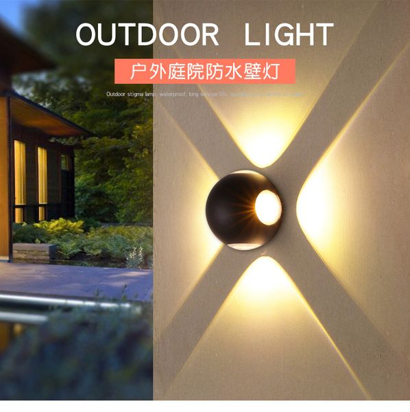 

outdoor courtyard wall lamp outdoor led simple modern outdoor waterproof wall lamp