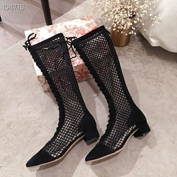

2019 new arrival fashion women shoes luxury designer solid genuine leather cut-outs roman boots shoes size:35-40, Black