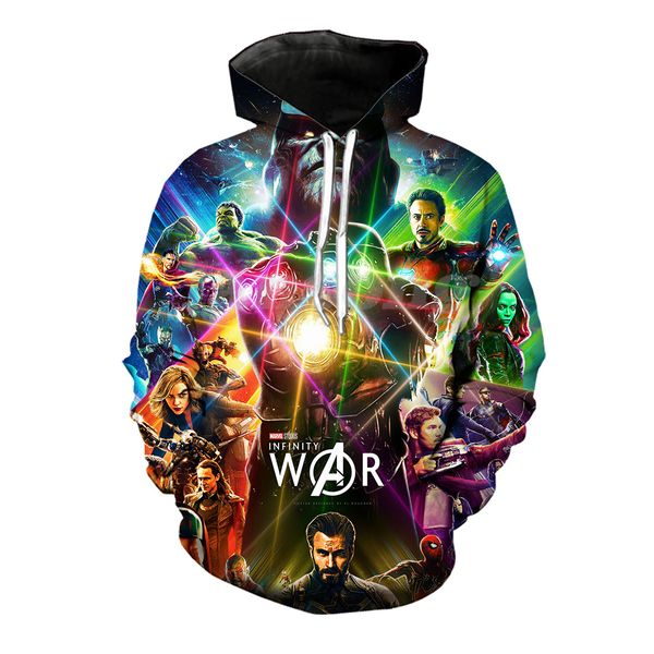 

endgame 3d print hoody/tee shirt/sweatshirt/hoodie/pants men harajuku funny pullover tracksuit streetwear hiphop jacket, Black