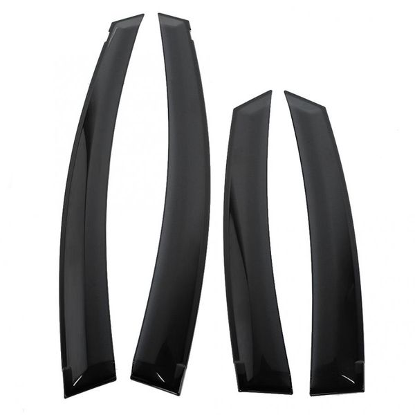 

4pcs smoke window visor vent sun shade rain guard deflector for toyota prius 2012-2015