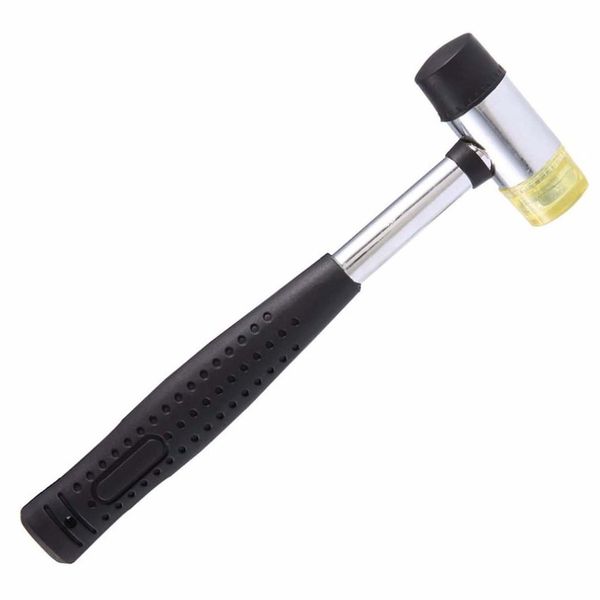 

25/30/35/40mm rubber mounting hammer fitting tool wear-resistant slip-proof installation tools steel handle double head dropship
