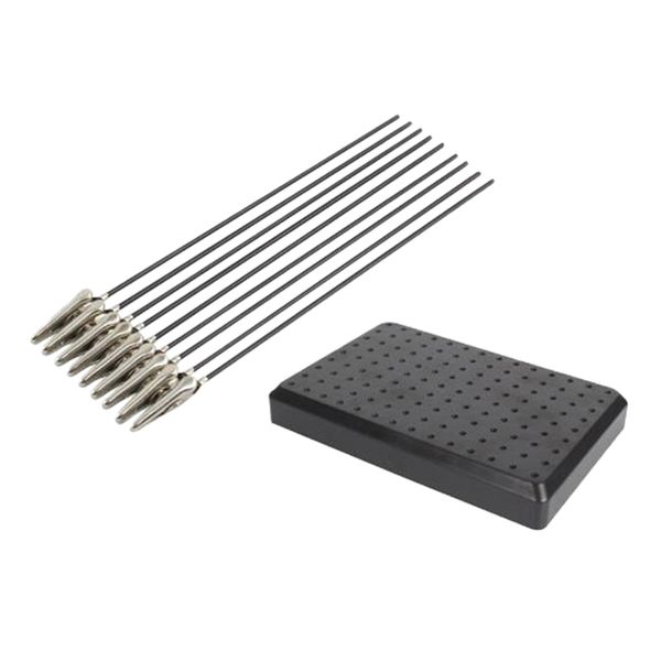 

10pcs metal painting color clamp and spraying tray stand for diy model spray