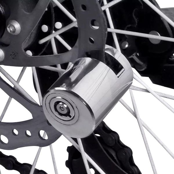 

1pc stainless steel motorcycle locomotive disc brake lock waterproof bicycle electric mountain bike anti-theft disc brake lock