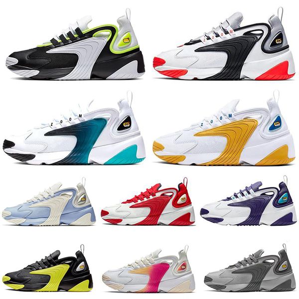 

m2k tekno zoom 2k men women running shoes og triple white black volt dynamic yellow light cream sports mens trainers sneakers