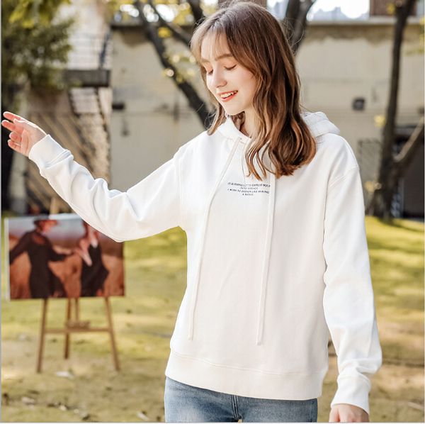 

hoodies autumn and winter new women's fashion loose casual long sleeves jacket factory wholesale, Blue;black