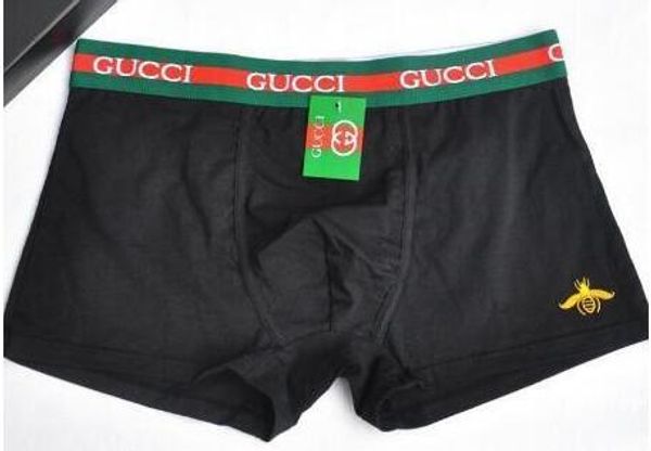 

g boxers хлопок дышащий rretehdf боксер трусы плотные трусы талии мужские боксеры дизайнер мужские нижнее белье письмо gucl 666, Black;white