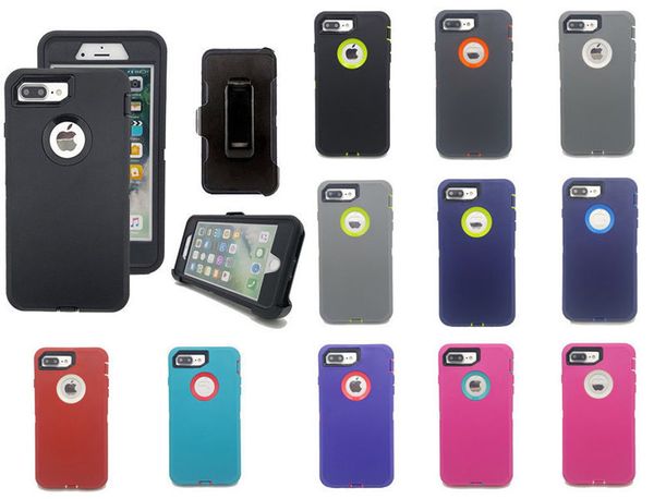 

для iphone x / xs max xr 6 7 8 плюс samsung note 9 10 s7 s8 s9 s10 plus гибридный робот защитник чехол военного класса ударопрочный бесплатн