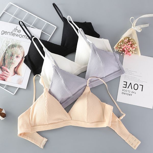 

beforw fashion backless bras for women comfortable breathable wireless bralette lingerie one piece seamless padded bra, Red;black