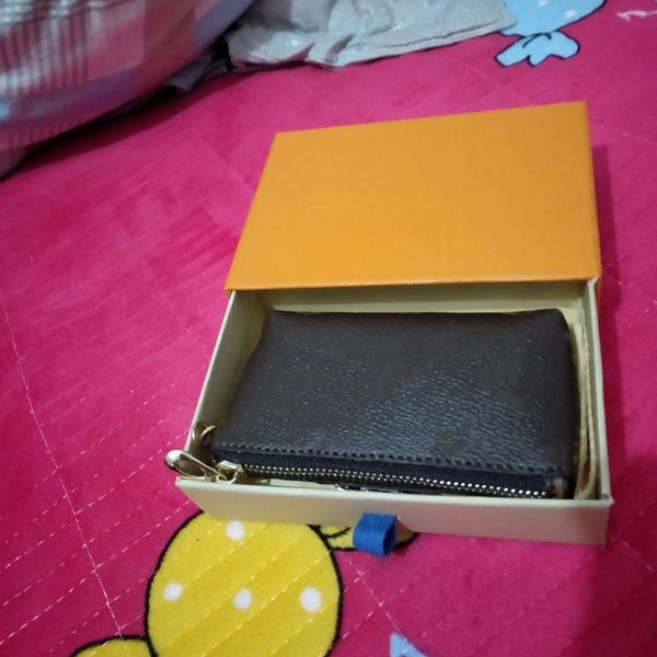 

fashion women special 4 colors key pouch zip wallet coin leather flower wallets women designer purse with key chain bag accessories, Red;blue