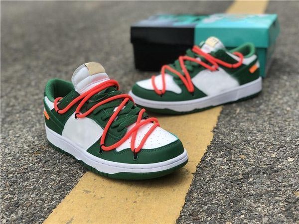 

authentic off sb dunk low leather pine green midnight navy university red white wolf grey ct0856-100 men women basketball shoes size 36-45