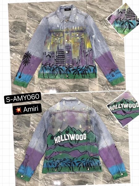 

2019 winter new fashion mens designer hole decoration demin jacket ~ chinese size jackets ~ good quality designer demin jacket for men