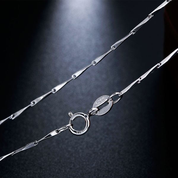 

clearance sale 40cm / 45cm good quality solid silver link chain women fashion 925 sterling silver necklace fine jewelry 2019