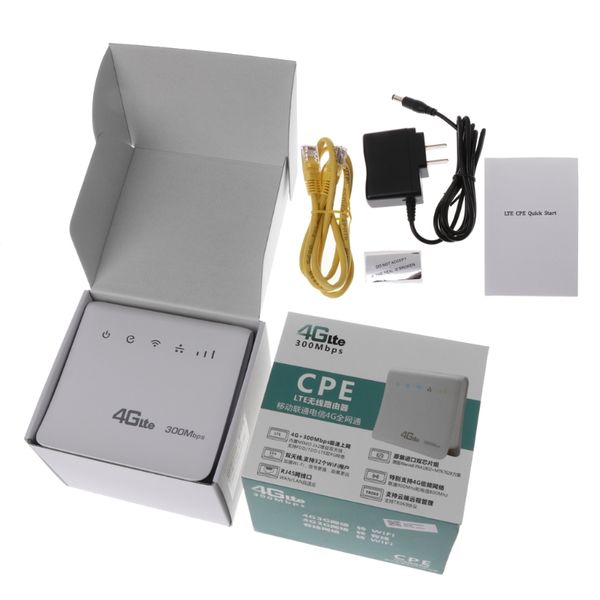 

unlocked 300mbps 4g lte cpe mobile wifi wireless router with lan port sim slot