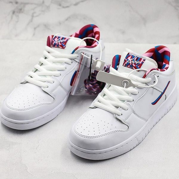 

wholesale 2019 sb dunk parra skateboarding shoes artist signature white sports shoes breathable shoes caual trainers us5.5-11
