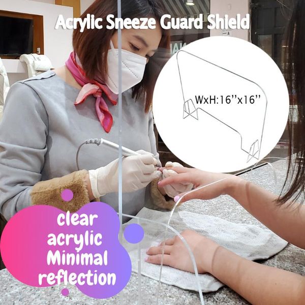 

акриловые sneeze guard shield для ресторана гастрономы салонов розничных анти-кашлевого барьера guard shield # 35