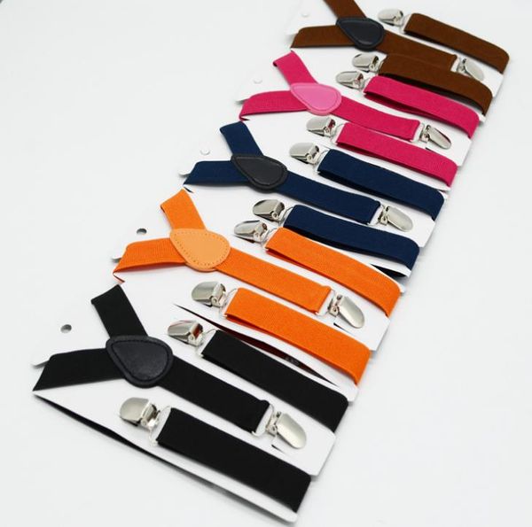 

suspenders for kids suit strap adjustable suspender for girls boys toddler baby elastic y-back design with strong metal clip colorful, Black