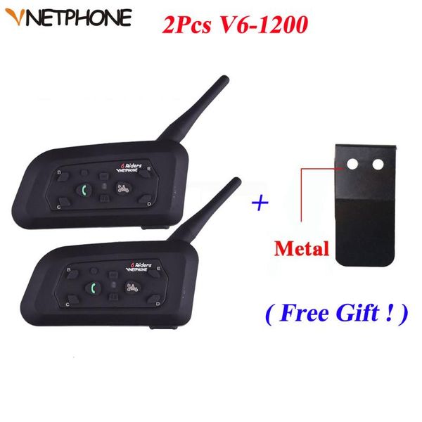 

vnetphone v6 intercom bt helmet interphone 1200m motorcycle bluetooth helmet intercom intercomunicador moto interfones headset