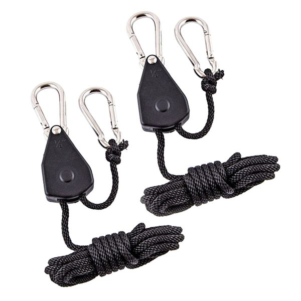 

1/8 inch adjustable growing light rope ratchet lifters hangers light hook