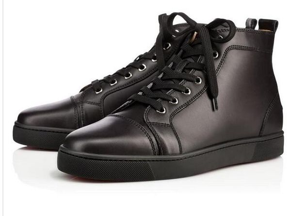 

[Оригинальная Коробка] Роскошные Красные Нижние Мужские, женские Туфли Натуральная Кожа Высокие Кроссовки Обувь, на открытом воздухе Плоские С Ходьбой Party Shoes 666