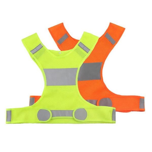 

41cm breathable mesh outdoor night riding running reflective vest sports vest m-xl, Black