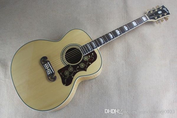 

solid ель back / side тигровые полосы sj200 акустической гитары