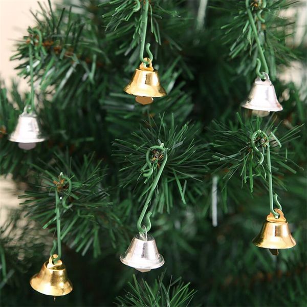 

10pcs jewelry ornaments diy christmas tree bells christmas decoration pendants metal bells small bell