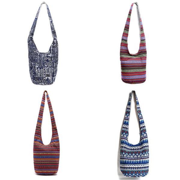 

women hippie shoulder bags 2020 new large capacity purses ethnic female tote handbag travel bag shoulder bag