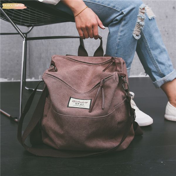 

leisure mens and womens shoulder bag canvas square mutifunction travel bag caual leisure large capacity school bag for youth