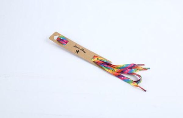 

new fashion 115cm/45'' colorful double printing check star skull flast shoelaces children sneakers shoelace ing, White;pink