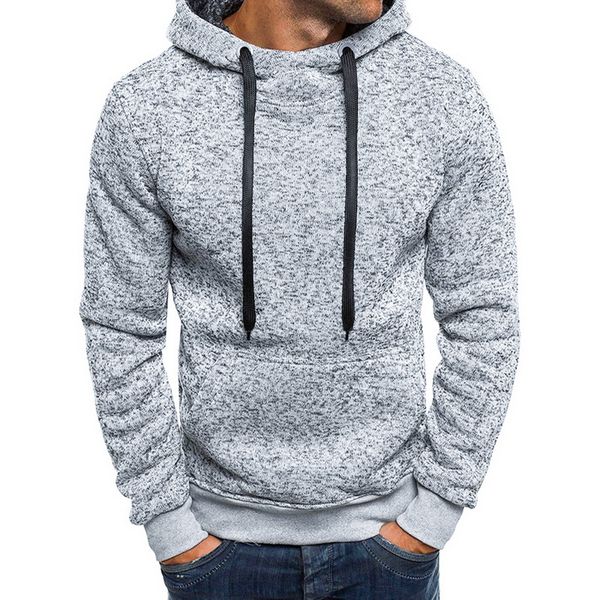 

new hoodies men training sweaters spring autumn long sleeve sport solid hooded sweatshirts male warm fleece casual sportwear, White;black