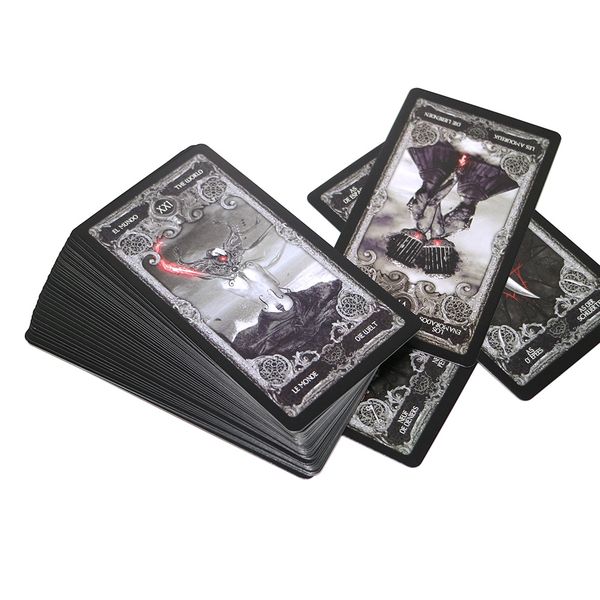 

2019 new dark tarot cards decks english spanish french german version mystery divination card game for women board game
