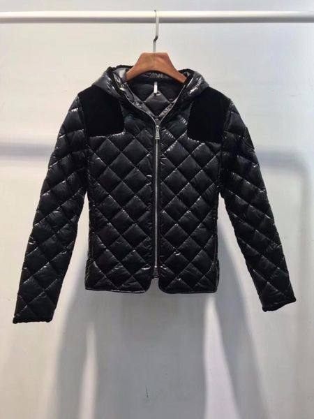 

2018 winner jacket women plaid short jacket coat ddxgz3, Black