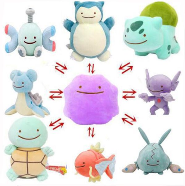 2019 25cm Anime Animasl Ditto Pillow Cushion Transfer Snorlax