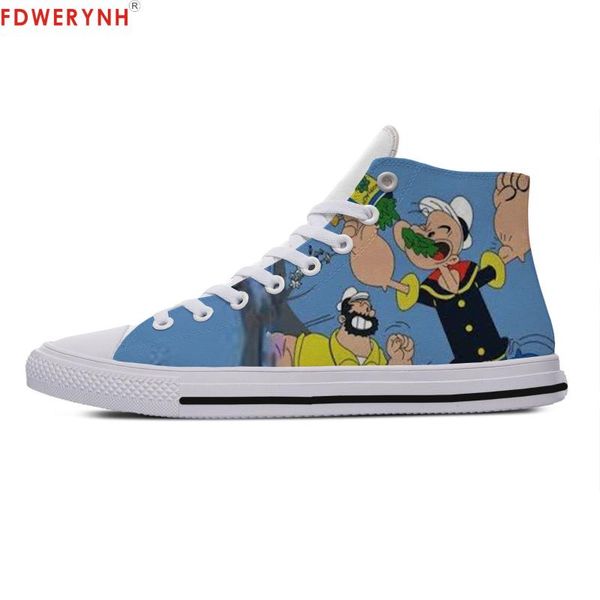 

men walking shoes shoes cartoon popeyee strongly sallor funny breathable male zapatos hombre sapatos outdoor custom