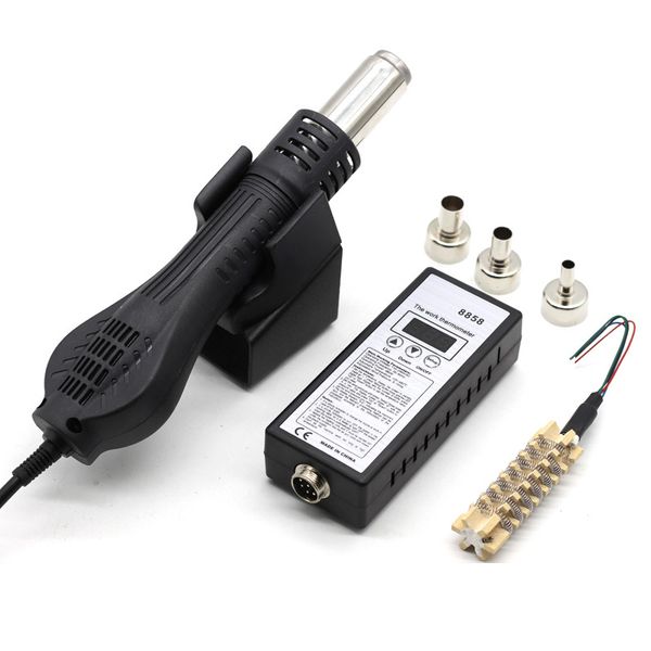 

gtbl eu plug,8858 air portable bga rework solder station air blower hair dryer soldering hairdryer +858 858d 8586 cerami