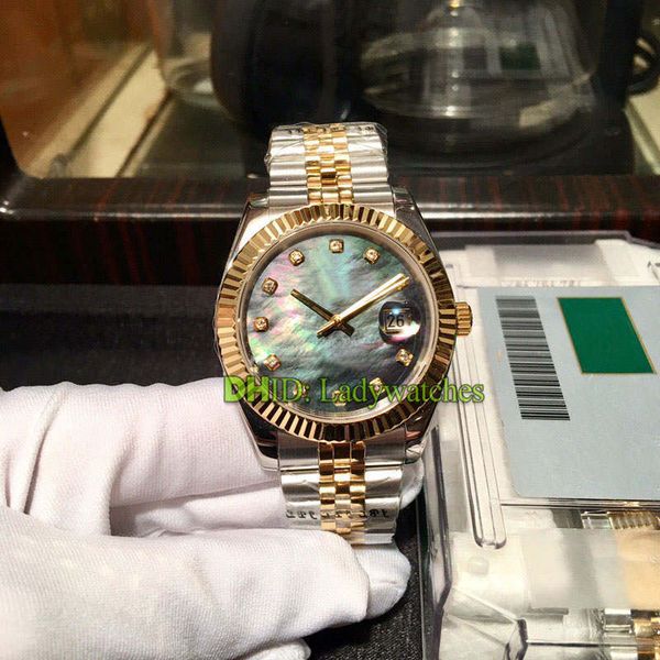 

luxury mens watches 116231 datejust automatic watch 316l stainless steel case wristwatches sapphire 41mm montre de luxe reloj de lujo, Slivery;brown