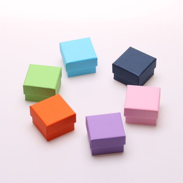 

[ddisplay]5*5*3.5 candy color jewelry packing box birthday gift ring case earring studs jewelry storage box pendant jewelry box for girl, Black;white