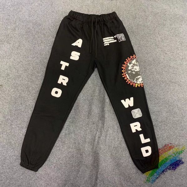 

travis scocactus джек фестиваль мира глобуса sweatpants женщины мужчины astroworld брюки drawstring бегуны sweatpants, Black