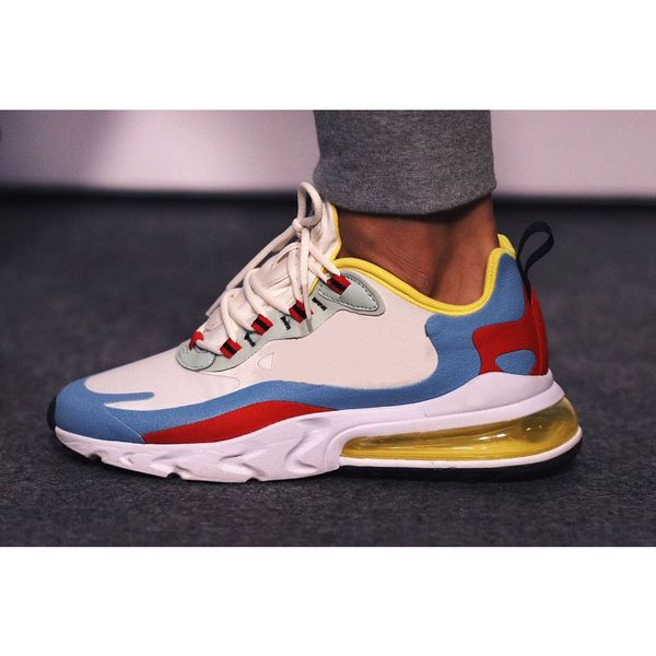 Großhandel Nike Air Max 270 React 2019 Großhandel React BAUHAUS Laufschuhe Für Männer Frauen OPTICAL Schwarz Weiß Designer Herren Turnschuhe Sport Großhandel Nike Air Max 270 2019 Desinger React BAUHAUS Laufschuhe Für Herren BAUHAUS OPTICAL Weiß Outdoor Herren Turnschuhe Sport Sneakers Kissen